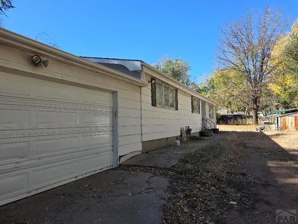 a backyard of a house