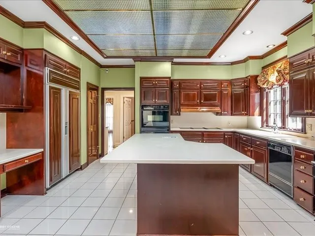 a outdoor space with a large window