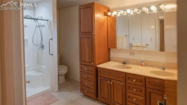 a bathroom with a window