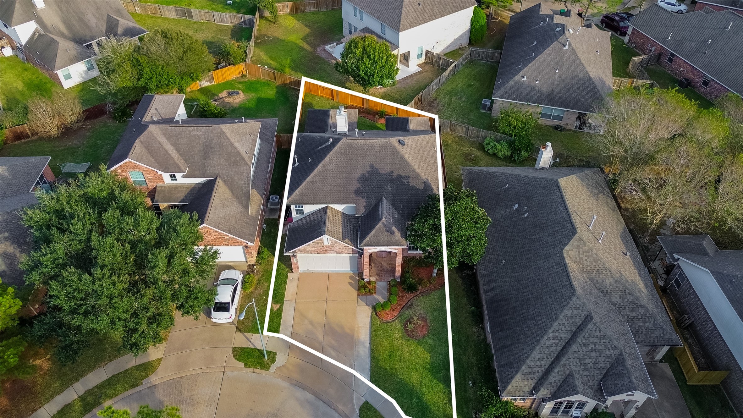 5103 Azalea Meadow Lane Katy, TX 77494 - Photo 30 of 34 an aerial view of house with yard