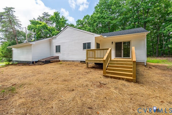 865 Sulphur Spring Road Prospect, VA 23960 - Photo 6 of 40 Rear exterior featuring white horizontal siding, a