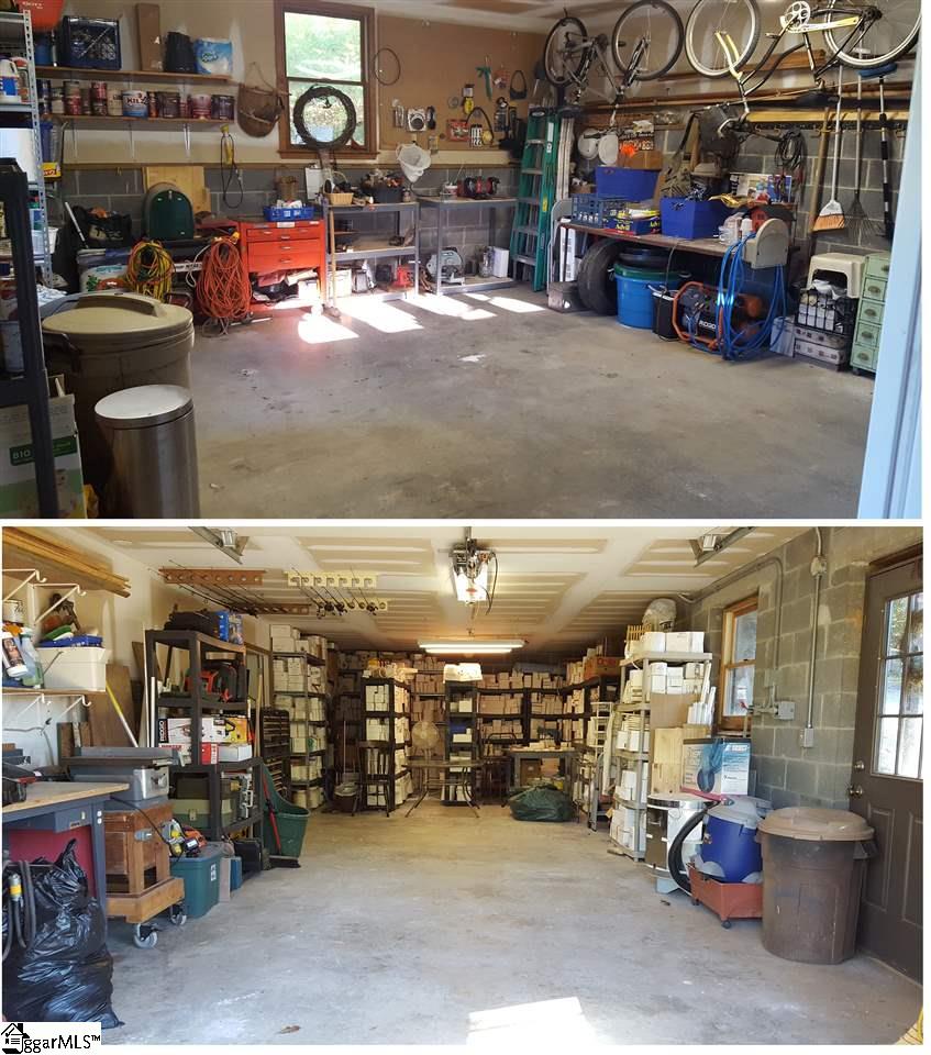 2875 Table Rock Road Pickens, SC 29671 - Photo 24 of 36 Top garage is the Top garage with access to the deck and laundry room and the bottom picture is the bottom garage with access to the basement.