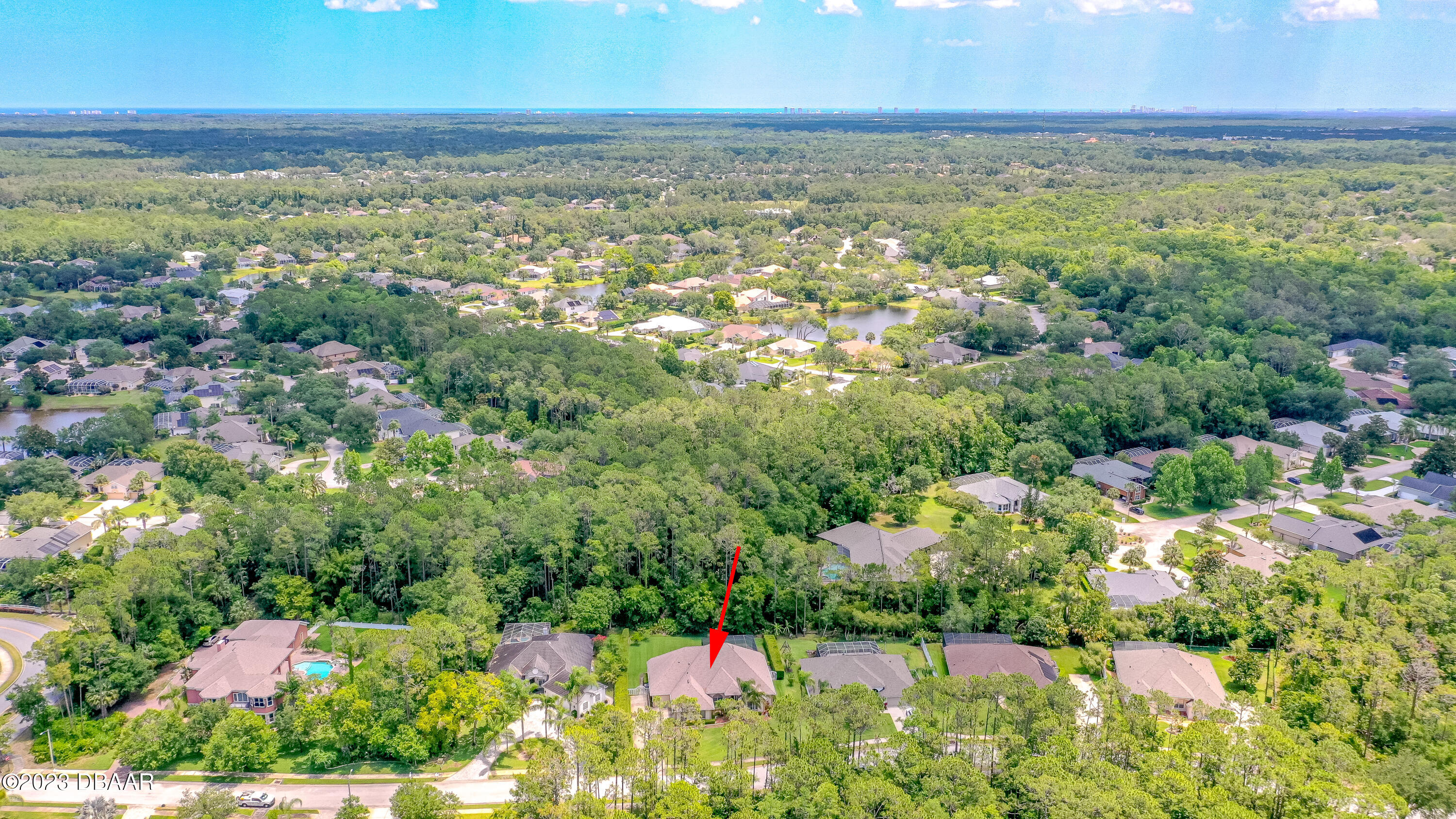 16 Foxcroft Ormond Beach Ormond Beach, FL 32174 - Photo 49 of 54 a view of an outdoor space and a lake view
