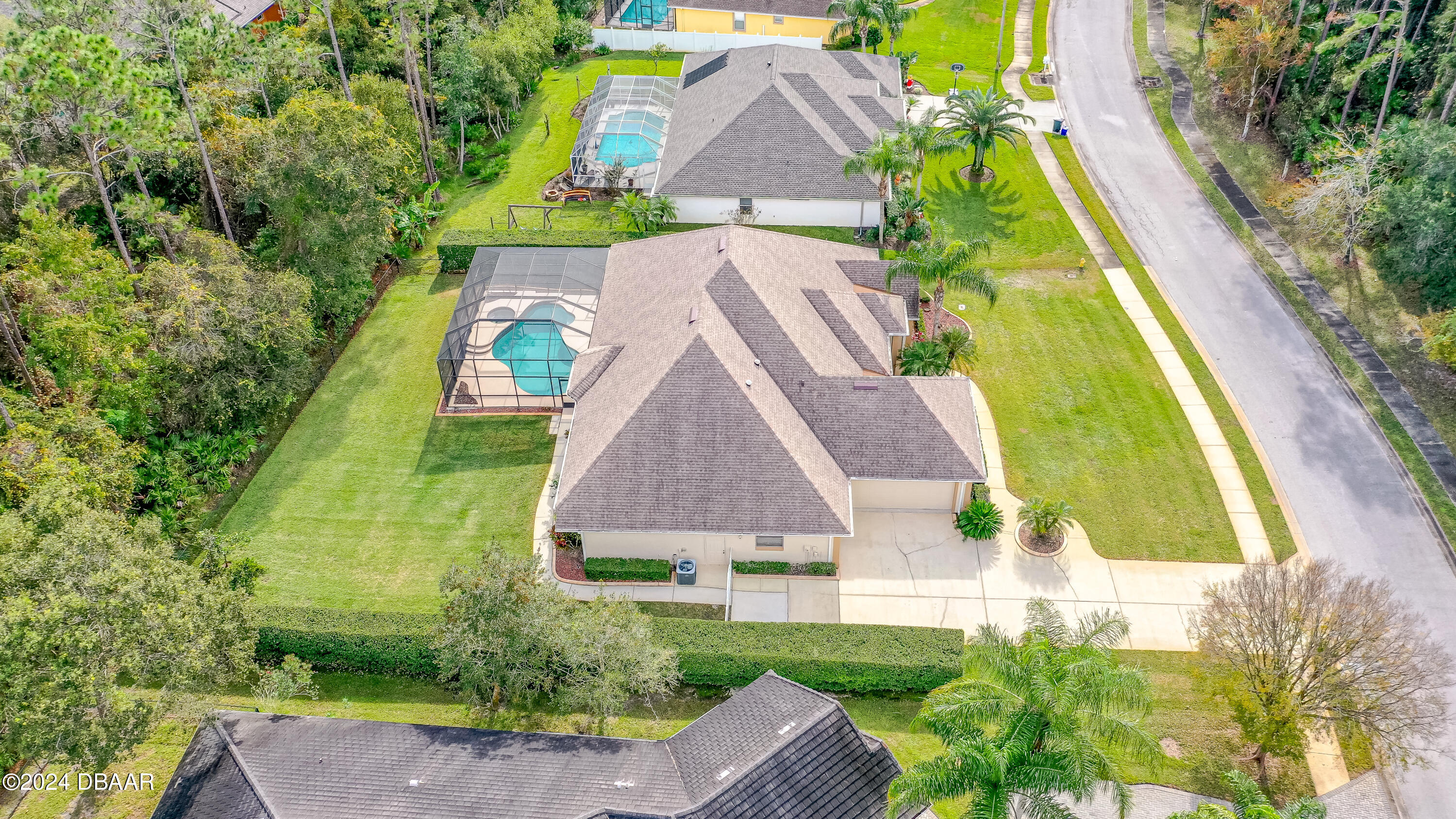 16 Foxcroft Ormond Beach Ormond Beach, FL 32174 - Photo 53 of 54 an aerial view of residential houses with outdoor space and swimming pool