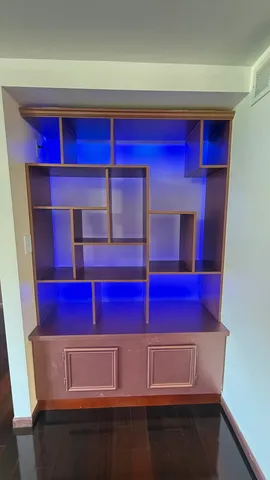 a close up of red wall