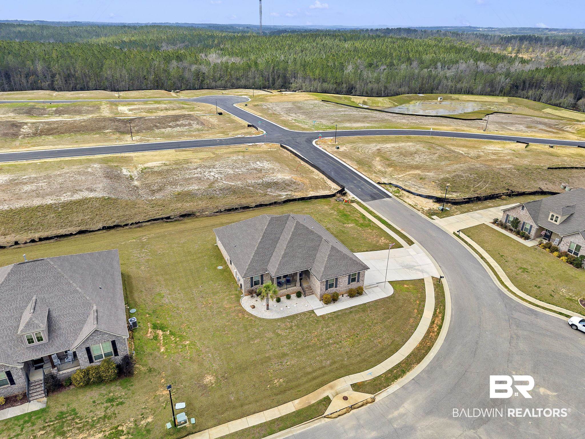 11247 Thistledown Loop Spanish Fort, AL 36527 - Photo 50 of 72 Aerial view with a forest view