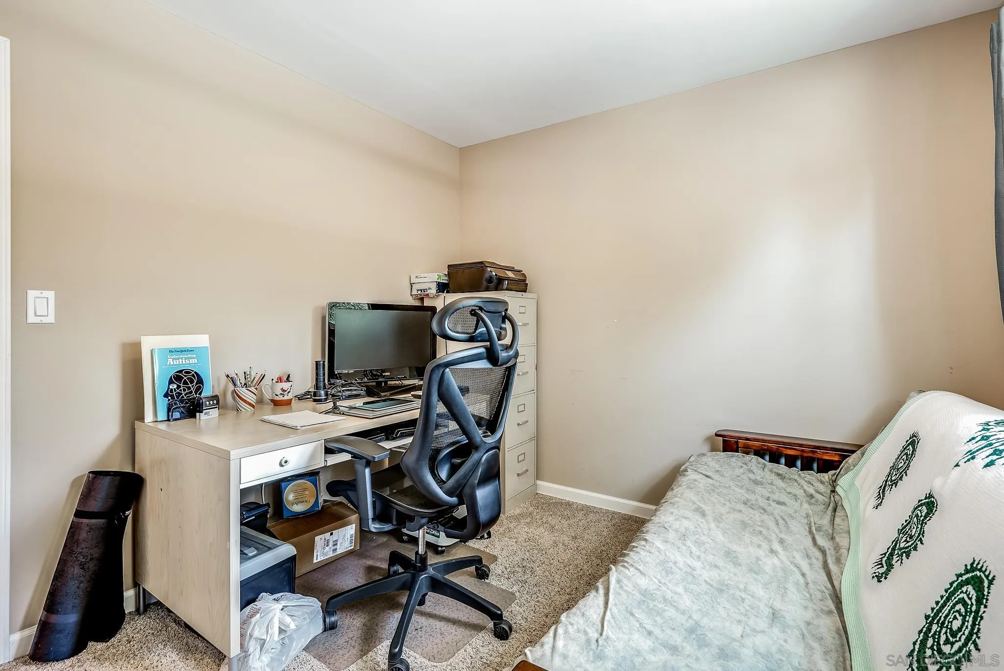 13902 Powers Road Poway, CA 92064 - Photo 22 of 32 a view of a workspace with furniture and a window