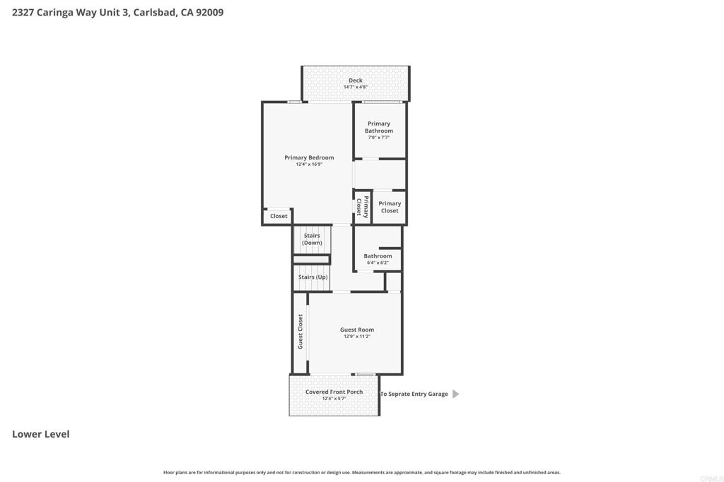 2327 Caringa Way, Unit 3 Carlsbad, CA 92009 - Photo 46 of 47 1st Floor Plan