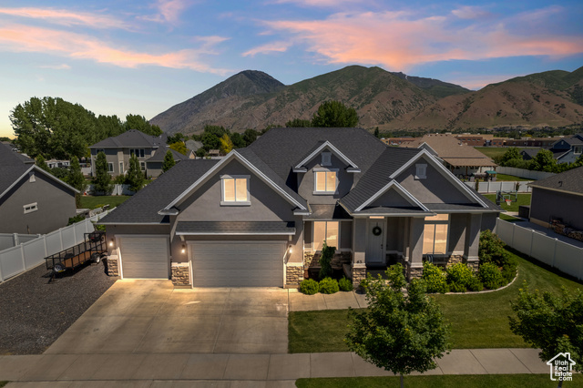63 East 700 North Mapleton, UT 84664 - Photo 1 of 1 Craftsman inspired home featuring a garage and a mountain view