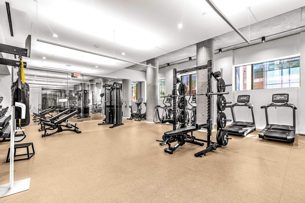98 Front Street, Unit GRD Brooklyn, NY 11201 - Photo 20 of 23 a view of a room with gym equipment