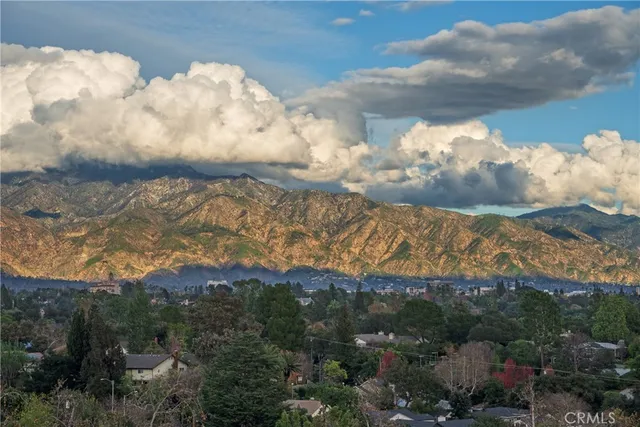 a view of lake and mountain