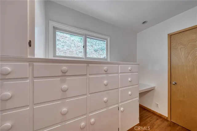 a close view of closet