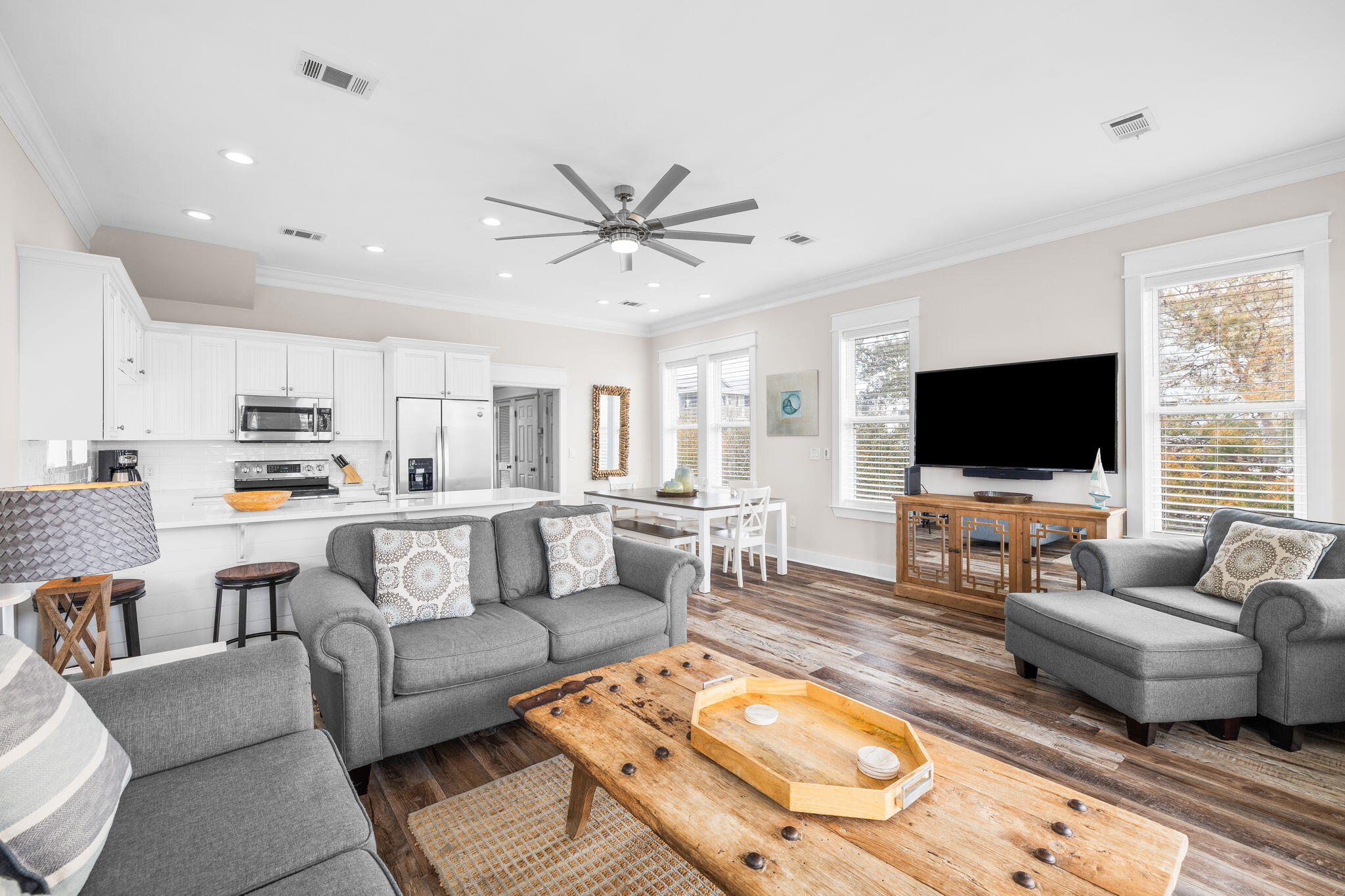 18 Trigger Trail East Inlet Beach, FL 32461 - Photo 11 of 44 a living room with furniture and a flat screen tv