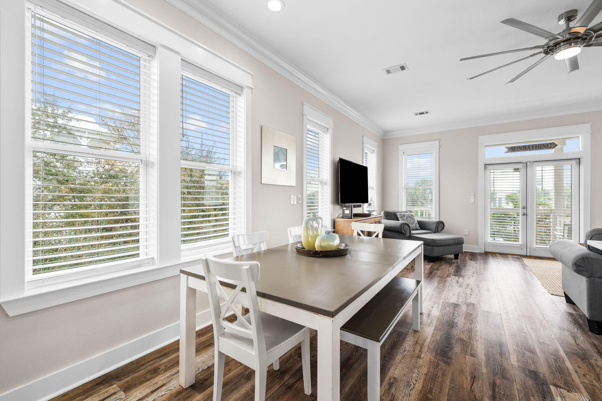 18 Trigger Trail East Inlet Beach, FL 32461 - Photo 14 of 44 a view of a dining room with furniture and wooden floor