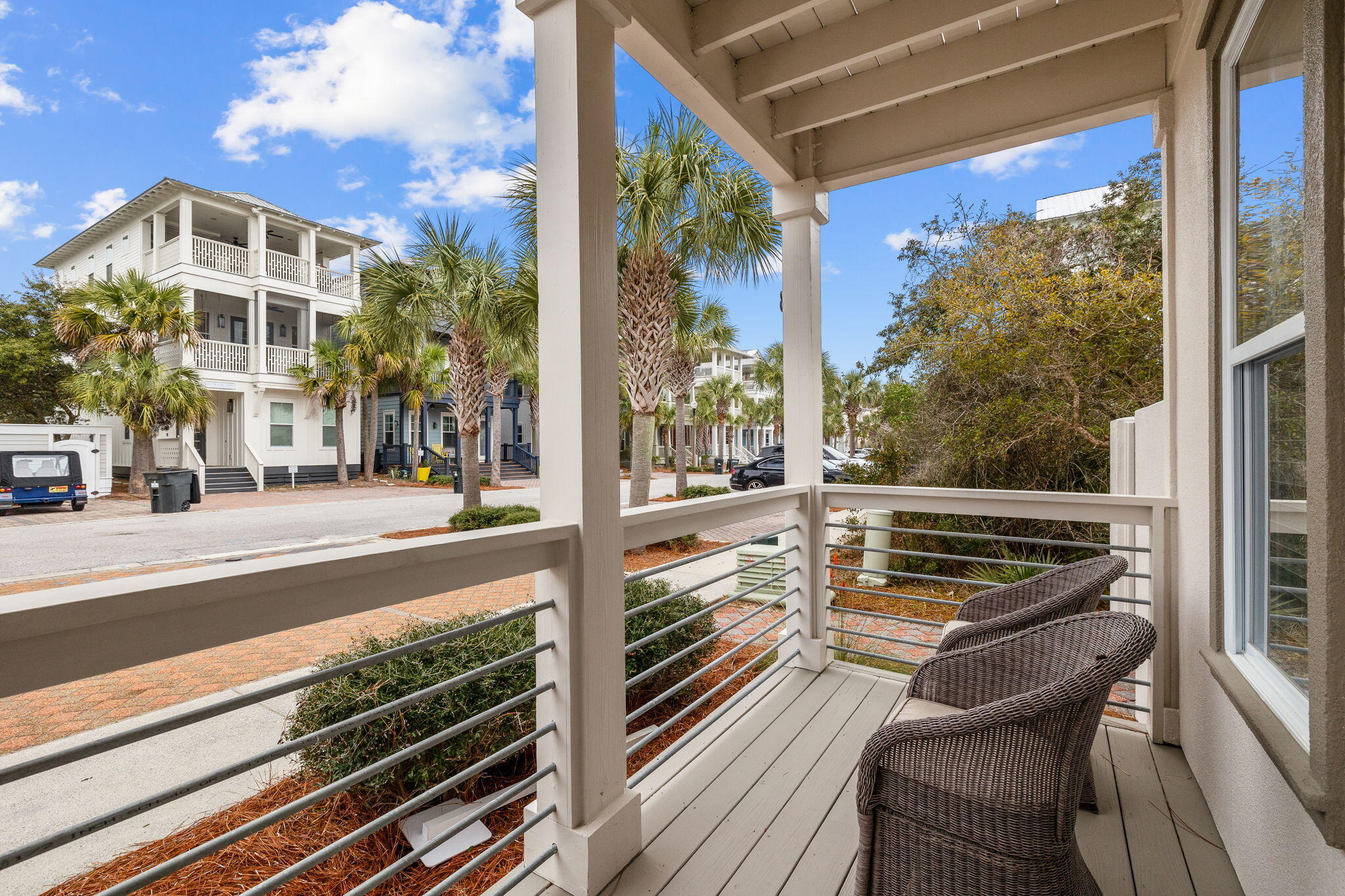 18 Trigger Trail East Inlet Beach, FL 32461 - Photo 27 of 44 a view of a balcony with chairs