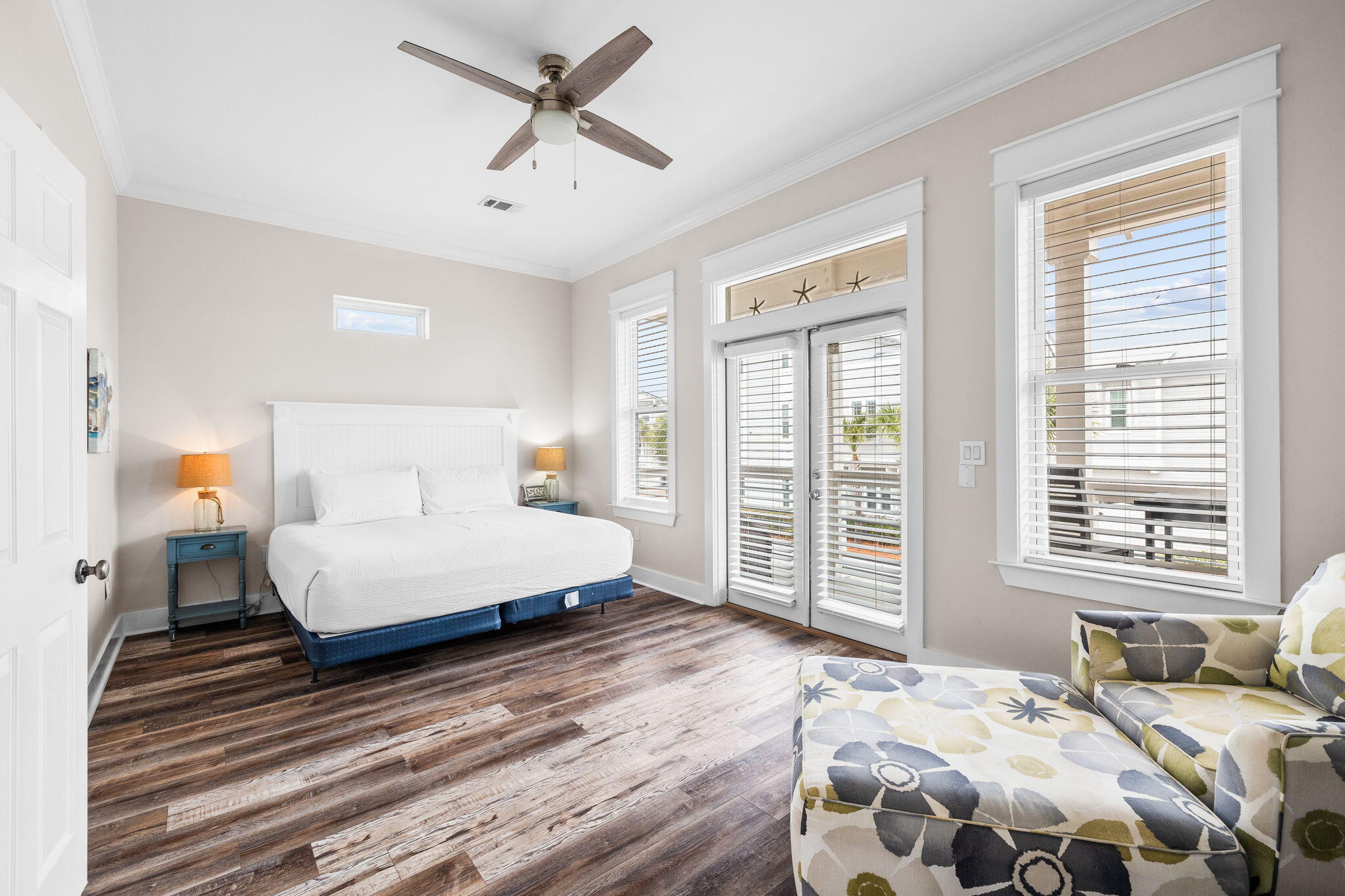 18 Trigger Trail East Inlet Beach, FL 32461 - Photo 29 of 44 a bedroom with a large bed and a large window