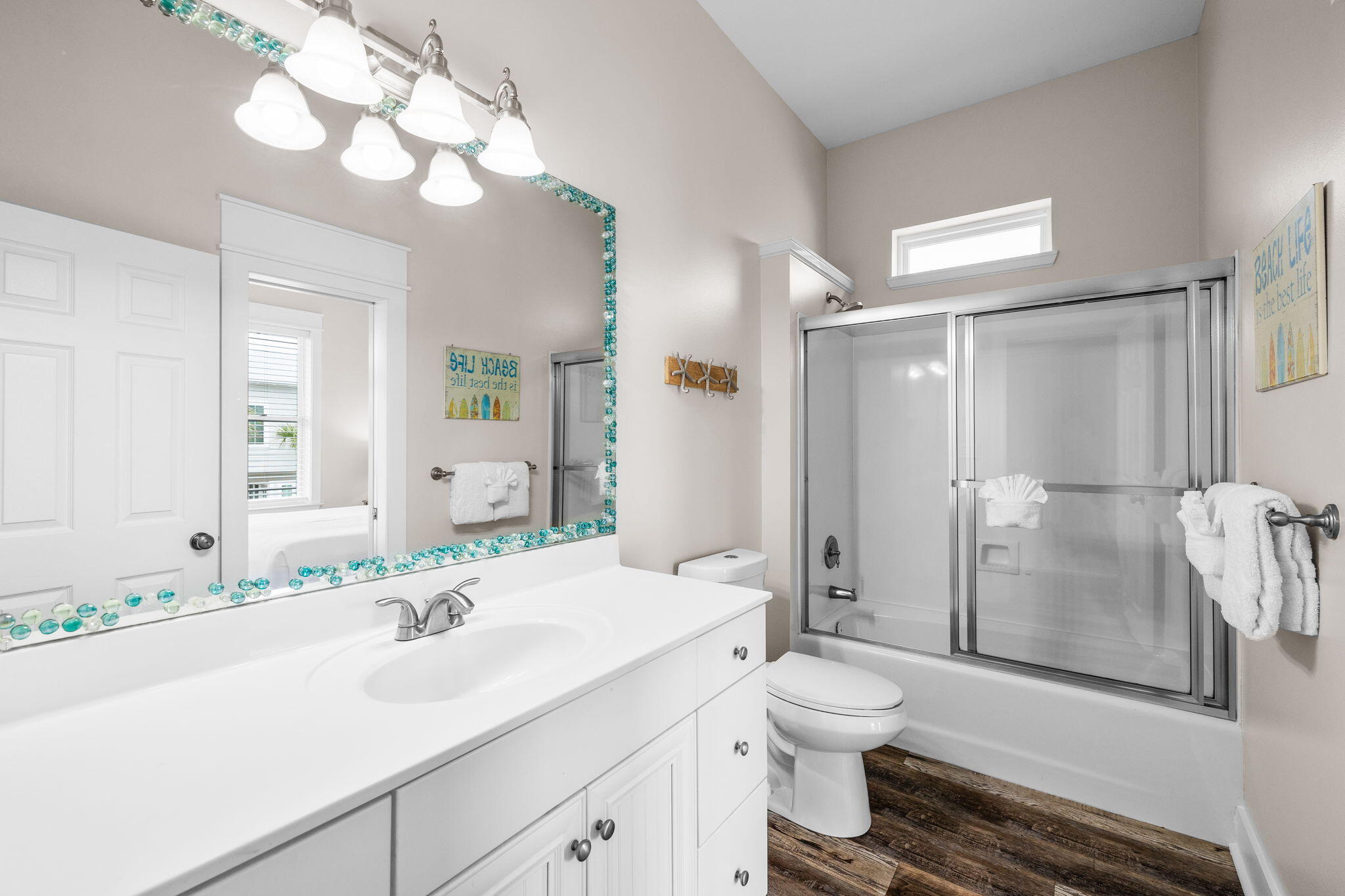 18 Trigger Trail East Inlet Beach, FL 32461 - Photo 32 of 44 a bathroom with a sink a toilet and shower