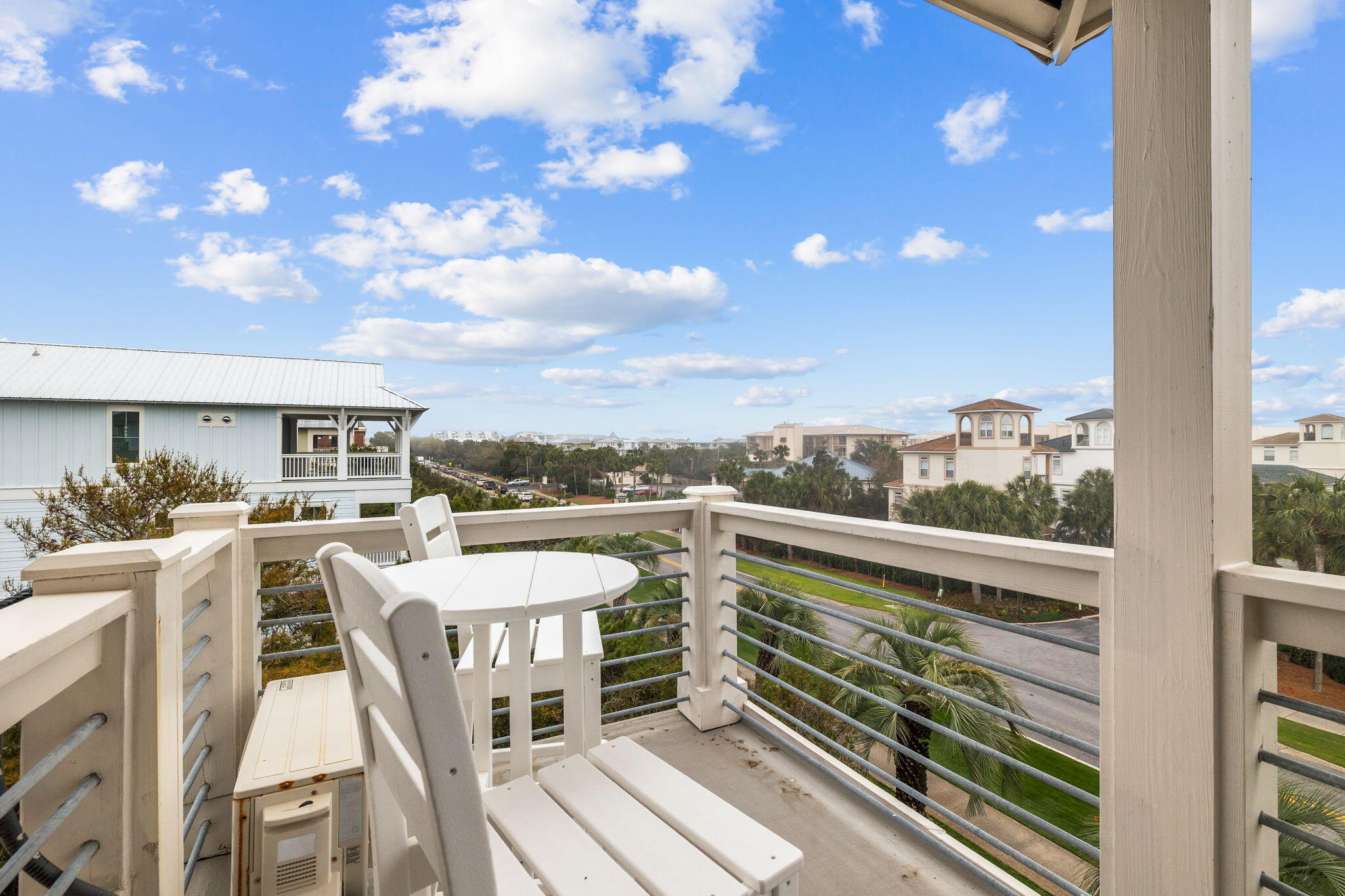 18 Trigger Trail East Inlet Beach, FL 32461 - Photo 7 of 44 a view of a balcony with table and chairs