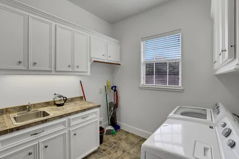 a room with storage and utility