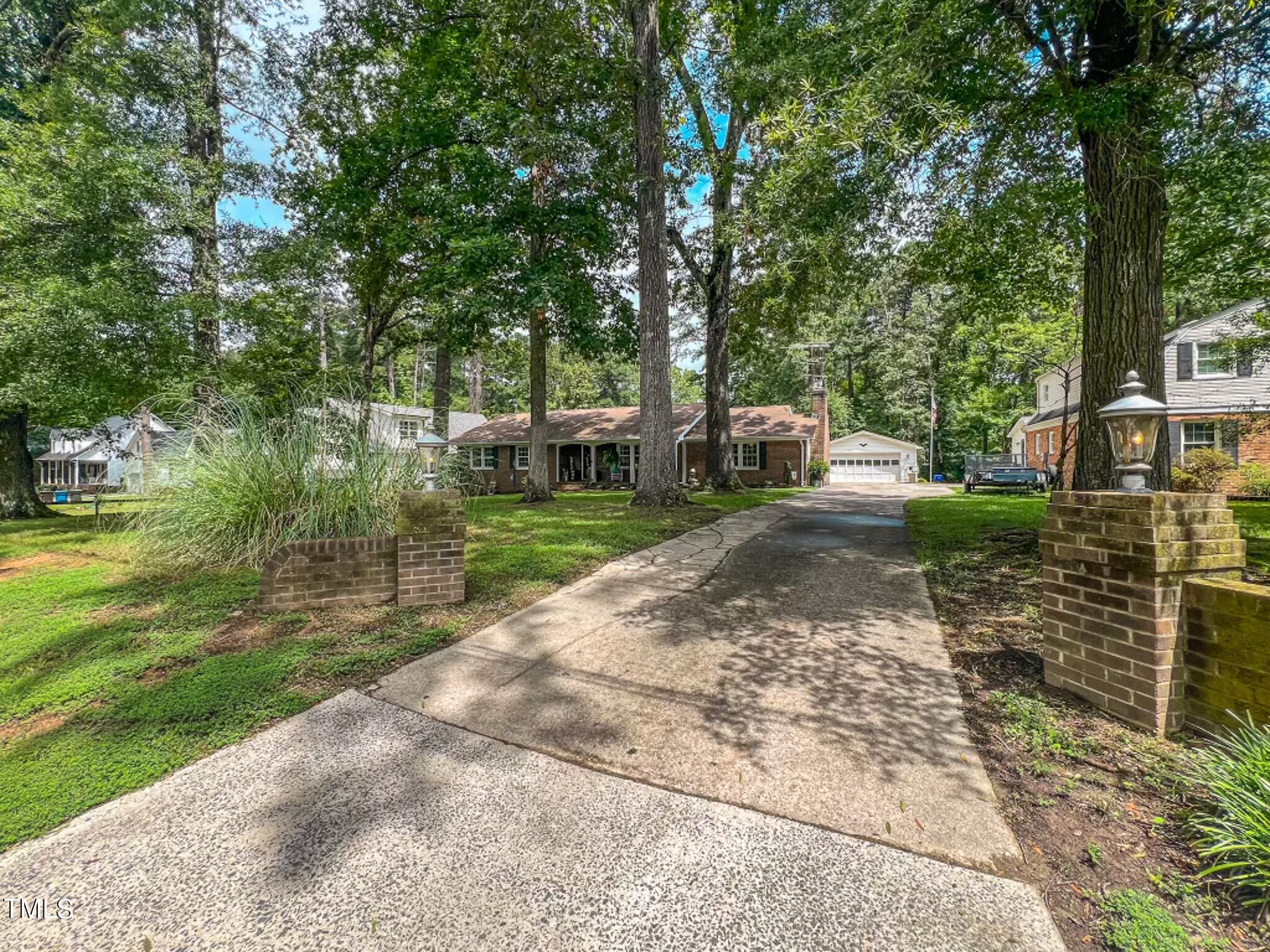 1804 Grady Drive Durham, NC 27712 - Photo 37 of 43 a view of a park with bench and trees