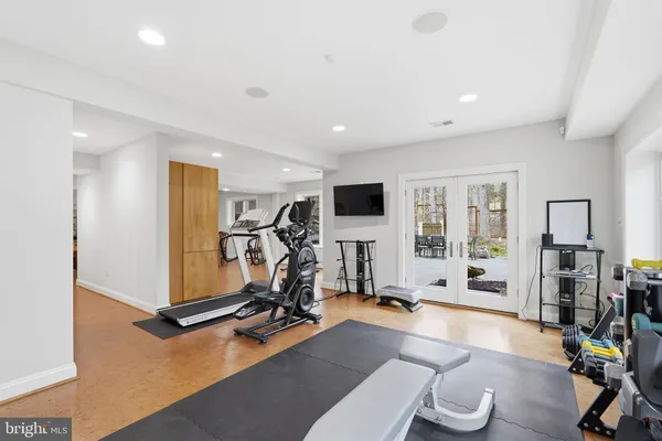 a view of outdoor space with seating