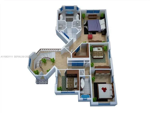 a picture of a bench in front of house