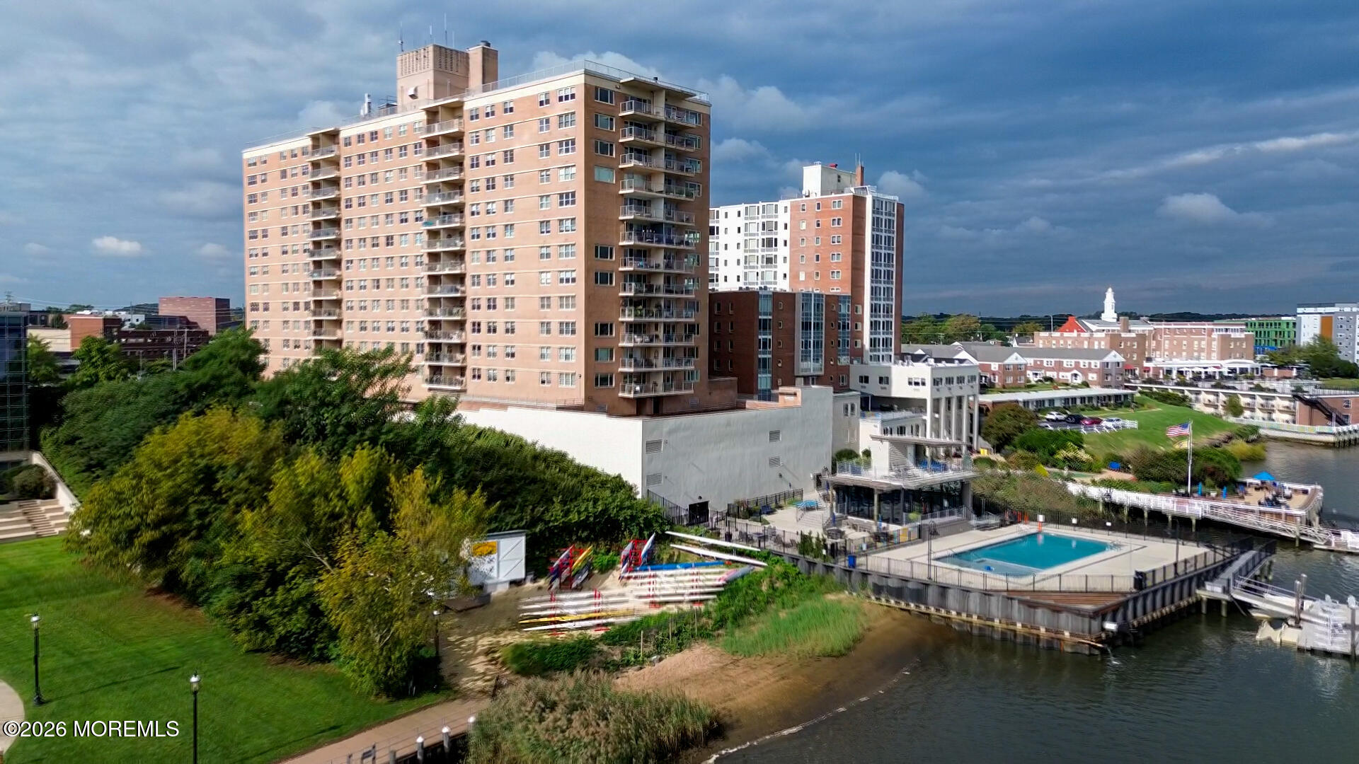 28 Riverside Avenue, Unit 6B Red Bank, NJ 07701 - Photo 28 of 31 Drone footage-2