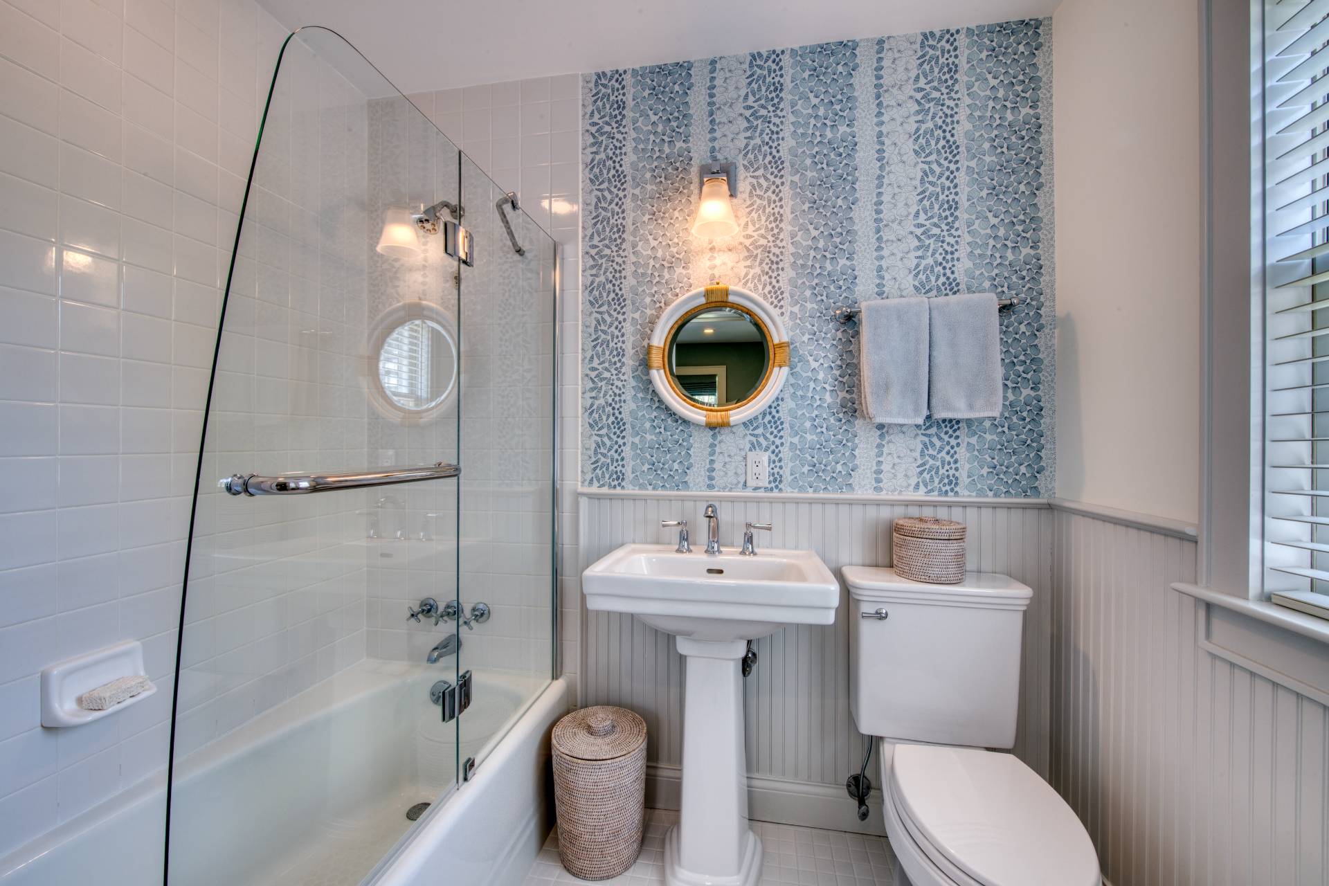 46 Westminster Road Water Mill, NY 11976 - Photo 16 of 28 a bathroom with a toilet sink and mirror
