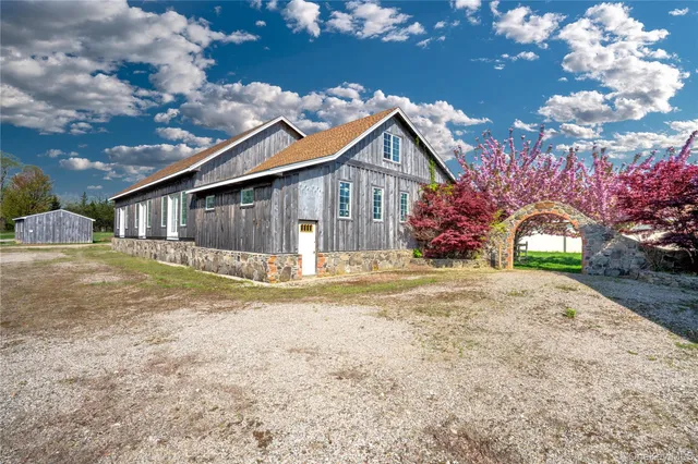 a view of a balcony with couches