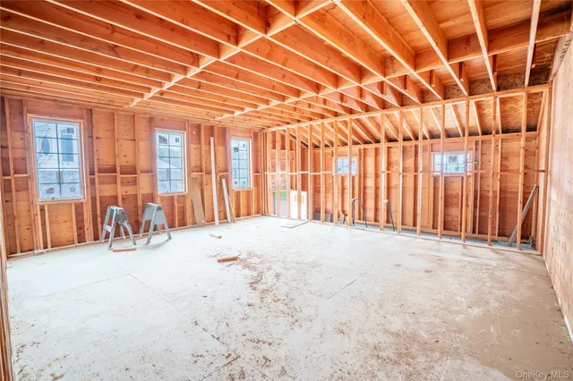 a view of a lake with houses