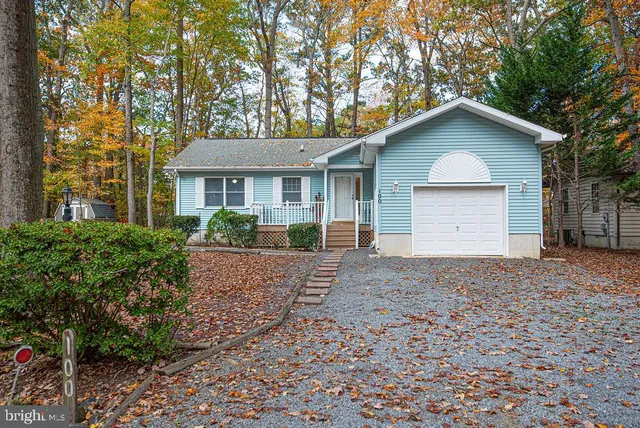 a view of house with a yard and large tree