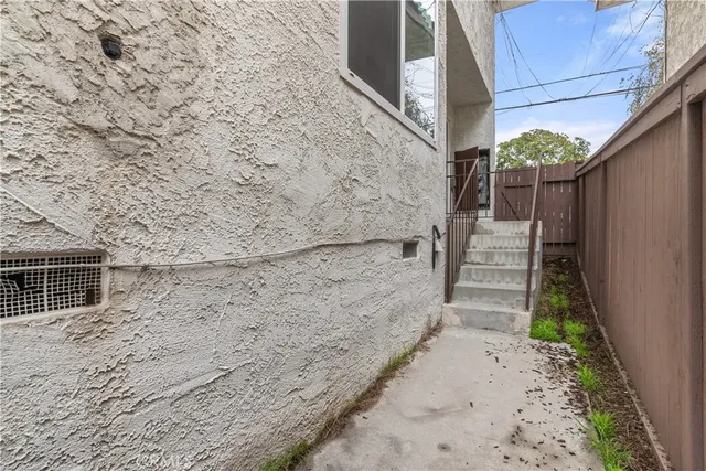 a view of front door of house