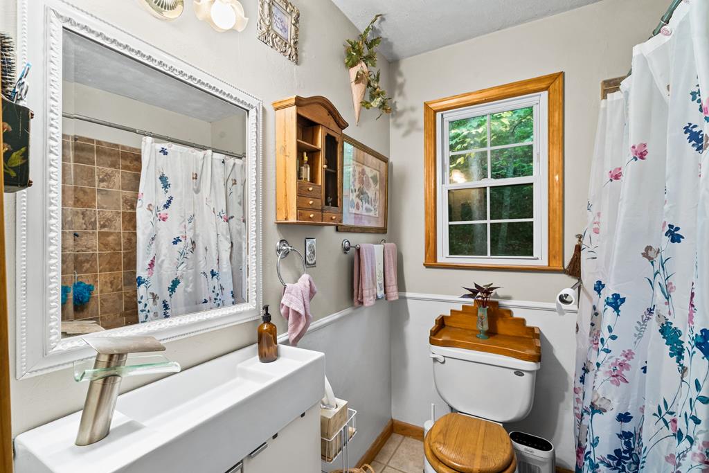 64 Timberline Road Murphy, NC 28906 - Photo 17 of 45 a bathroom with a sink toilet and shower