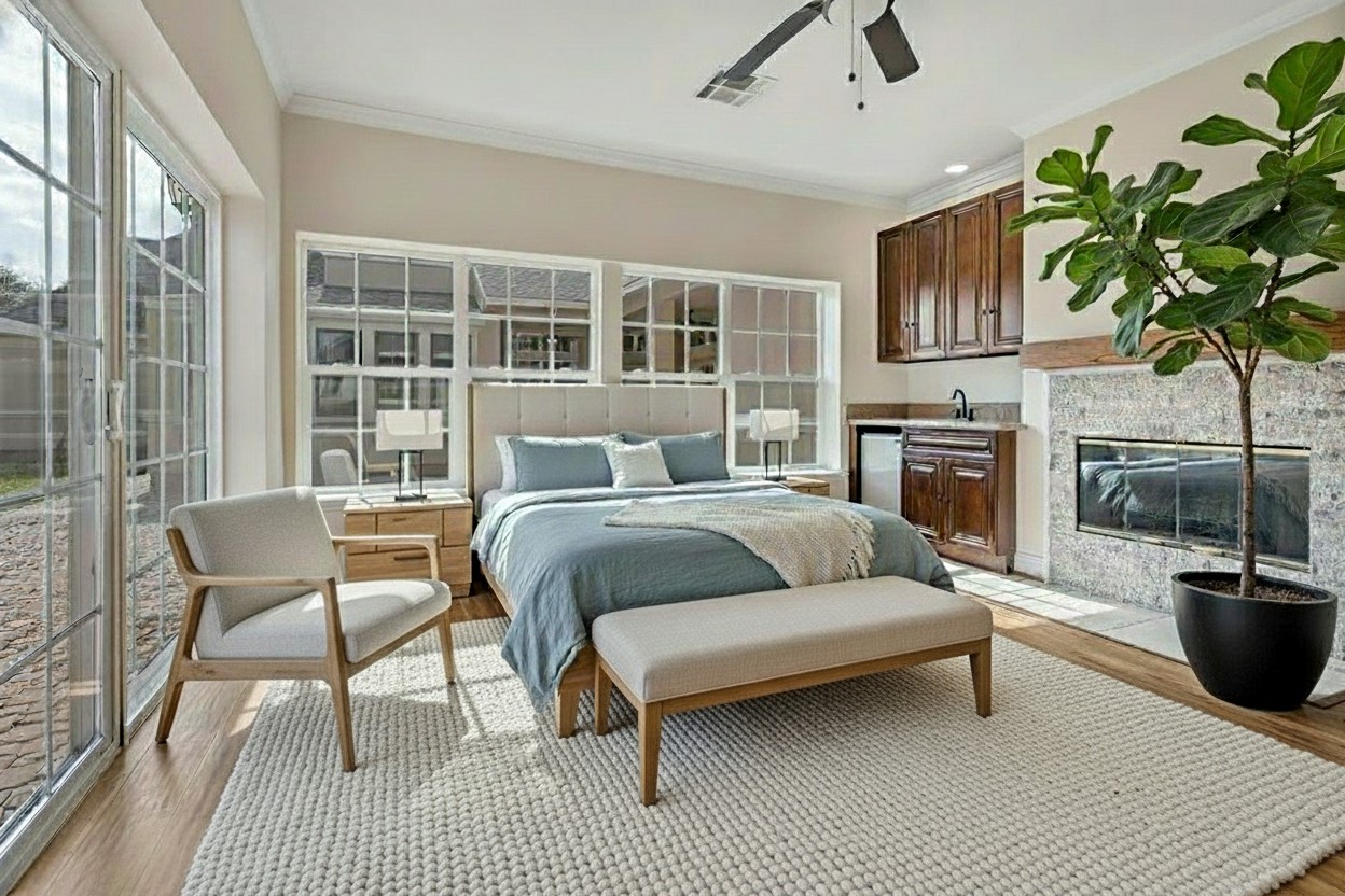 1810 McCrary Road Richmond, TX 77406 - Photo 12 of 25 a bedroom with a bed and a couch