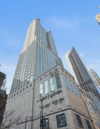 a view of a tall building