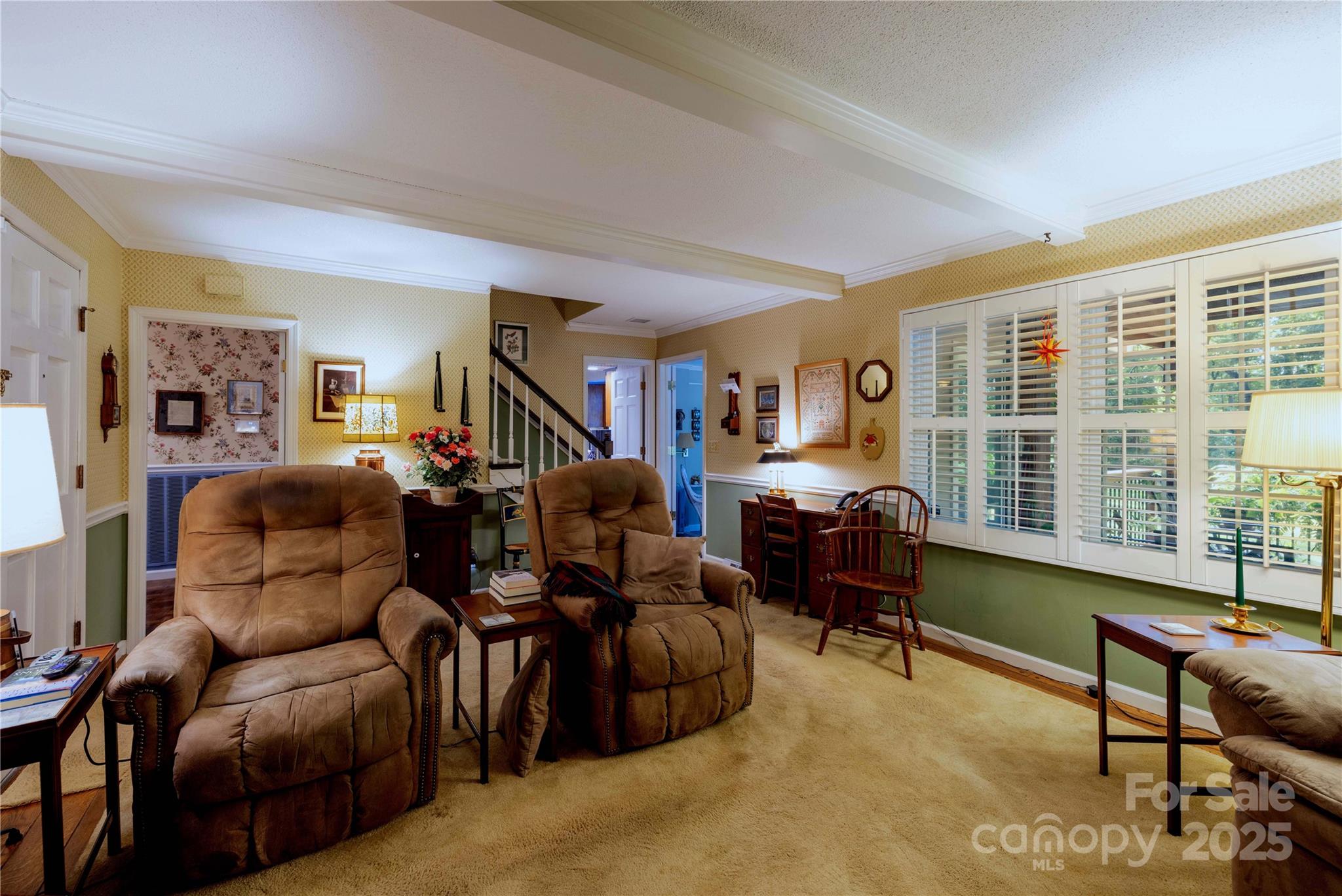 42765 Caudle Road Richfield, NC 28137 - Photo 19 of 37 a living room with furniture and a large window