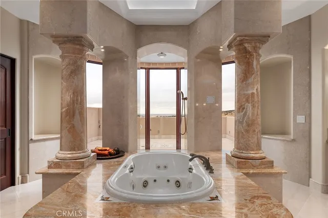 a view of a backyard of the house