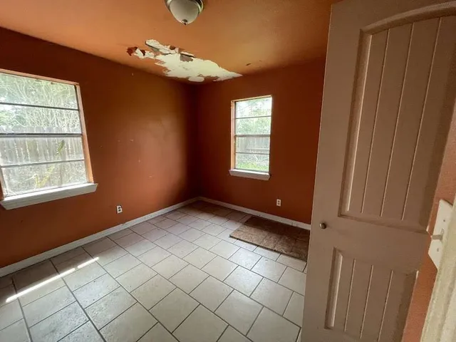 a view of an empty room