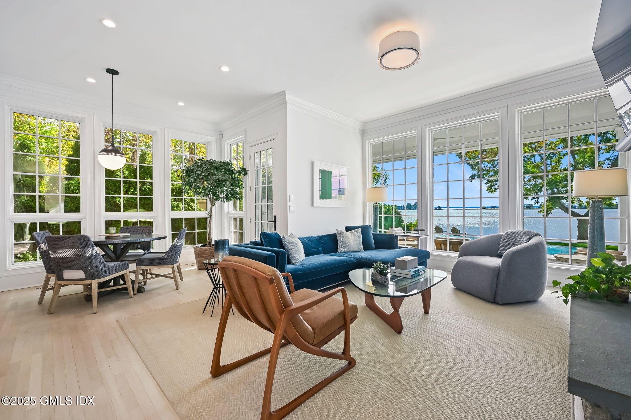19 Weeds Landing Darien, CT 06820 - Photo 21 of 98 a living room with furniture and a potted plant