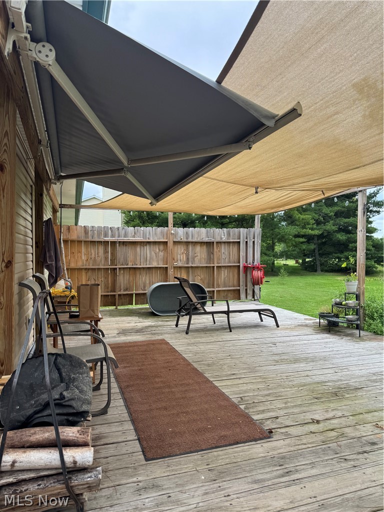 15191 Whitehead Road Lagrange, OH 44050 - Photo 26 of 34 Deck with a little privacy fence