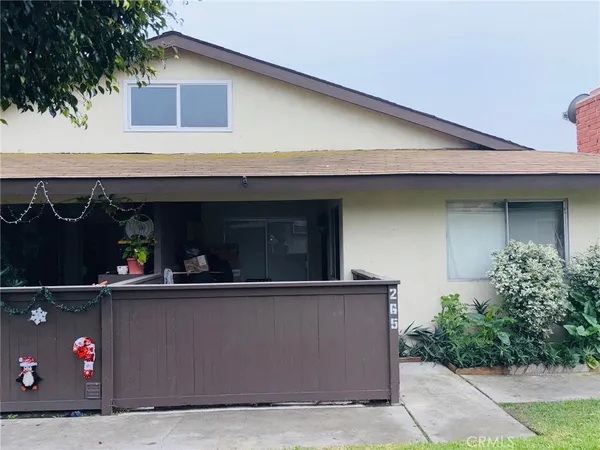 a front view of a house