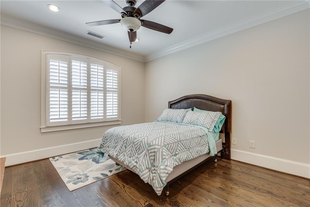 187 Fontaine Road Southwest Mableton, GA 30126 - Photo 52 of 84 a bedroom with a bed and a ceiling fan