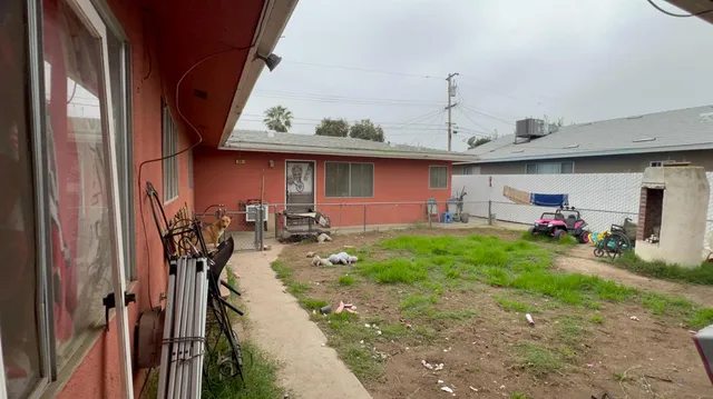 a view of a bike storage area