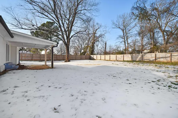a view of road with trees