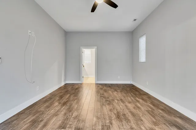 wooden floor in an empty room