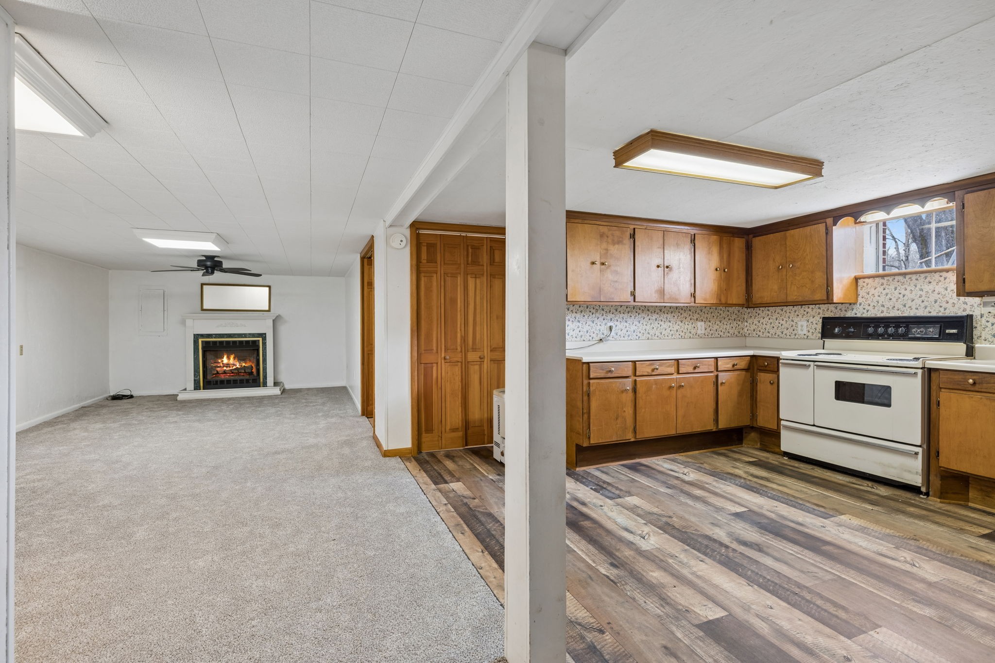 3335 Hill Town Road Santa Fe, TN 38482 - Photo 53 of 72 a kitchen with a refrigerator and a stove top oven