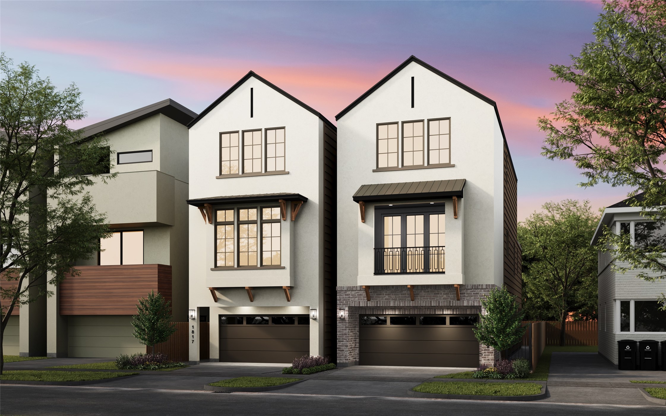 1817 Branard Street Houston, TX 77098 - Photo 1 of 43 Mazzarino is the 2023 Custom Builder of the Year by GHBA. Built-in the highly desirable Lancaster Place of Montrose. This residence features all of the high-end finishes you’ve come to expect from Mazzarino. A balance of luxury & modern-day living. This luxury, energy-efficient home features 1st-floor living, a flex & game rm w/dry bar, a private driveway & backyard. Finishes include natural stone/quartz counters, Fisher Paykel appl, 2 luxurious built-in primary closets, engineered wood floors, & more!