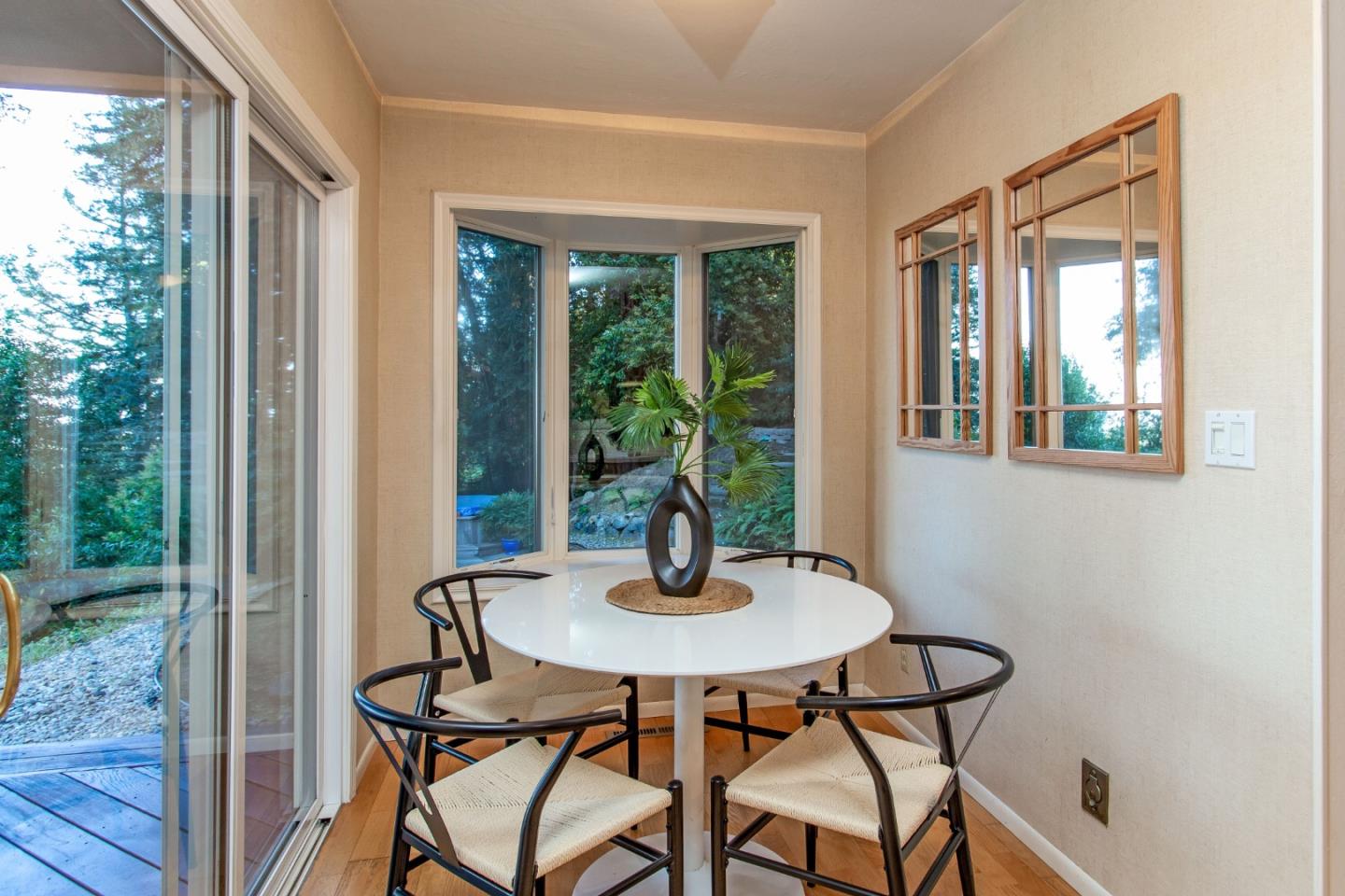 530 Summit Spring Road Woodside, CA 94062 - Photo 11 of 24 a dining room with furniture and window