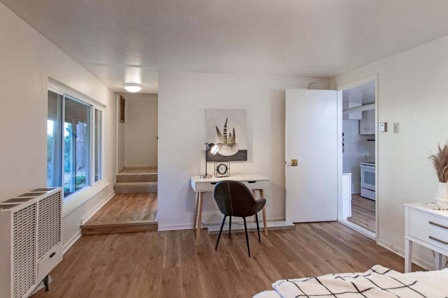 530 Summit Spring Road Woodside, CA 94062 - Photo 19 of 24 a view of workspace with wooden floor