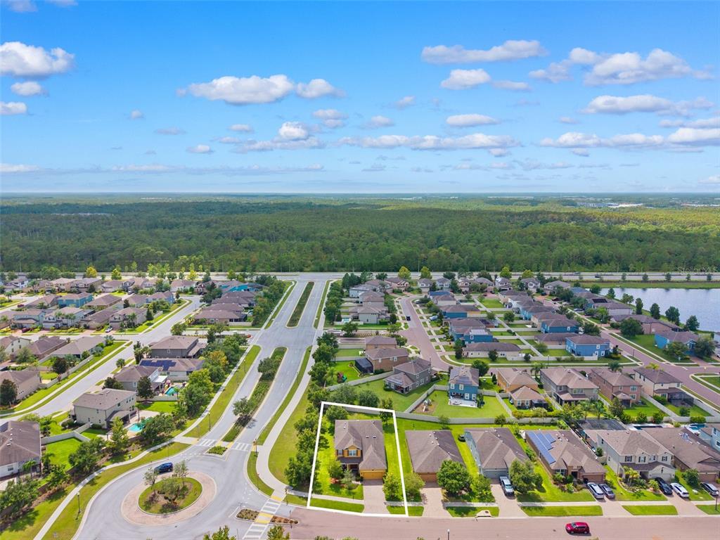 1653 Nature View Drive Lutz, FL 33558 - Photo 52 of 63 an aerial view of residential houses with outdoor space